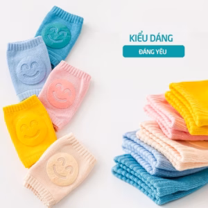 Vớ Tất Bảo Vệ Đầu Gối Cho Bé Tập Bò Hình Mặt Cười 56702 - Lady'S Passion
