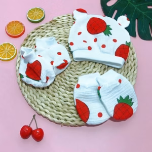 Set Mũ Và Bao Tay Chân Sơ Sinh Wooji 56711 - Lady'S Passion