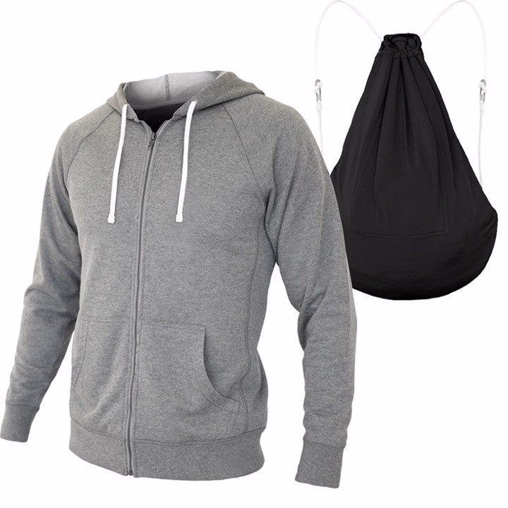 Áo Khoác Nỉ Nam Nữ Chuyển Đổi Balô 2 Trong 1 Akn60 - Phl - Ảnh 2