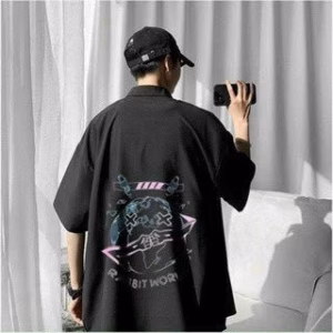 Áo Sơ Mi Nam Nữ Form Rộng Thoải Mái In Hình Cá Tính Phong Cách Thời Trang - Htm Fashion