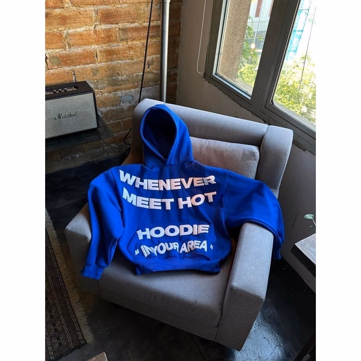 Áo Nỉ Hoodie Chữ Nổi Whenever Meet Siêu Hot - Htm Fashion - Ảnh 4
