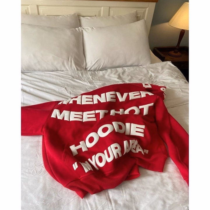 Áo Nỉ Hoodie Chữ Nổi Whenever Meet Siêu Hot - Htm Fashion - Ảnh 6