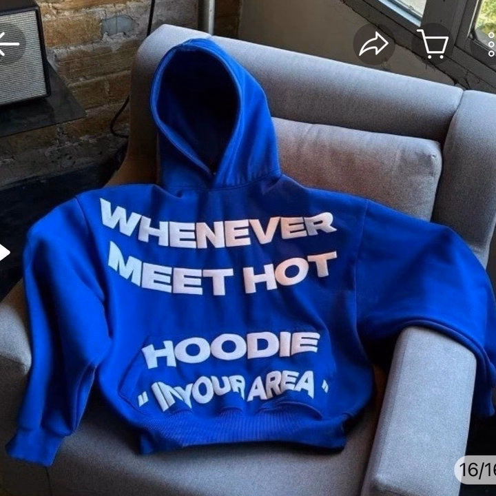 Áo Nỉ Hoodie Chữ Nổi Whenever Meet Siêu Hot - Htm Fashion - Ảnh 7
