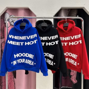 Áo Nỉ Hoodie Chữ Nổi Whenever Meet Siêu Hot - Htm Fashion