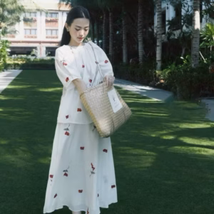 Set Chân Váy Dài Có Lót Kèm Áo Tay Phồng Bh115J- Nana House