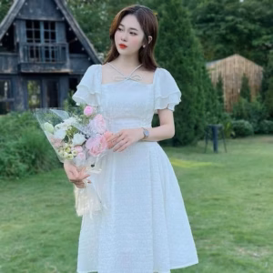 Đầm Tay Bèo 2 Lớp Kèm Phụ Kiện Dây Cổ Bh100U - Nana House