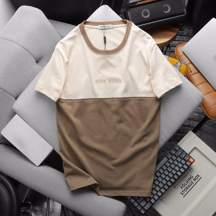 Áo Thun Cổ Tròn Newyork Phối Chất Cotton Mềm Mịn Thoáng Mát P221 - Lady'S Passion - Ảnh 2