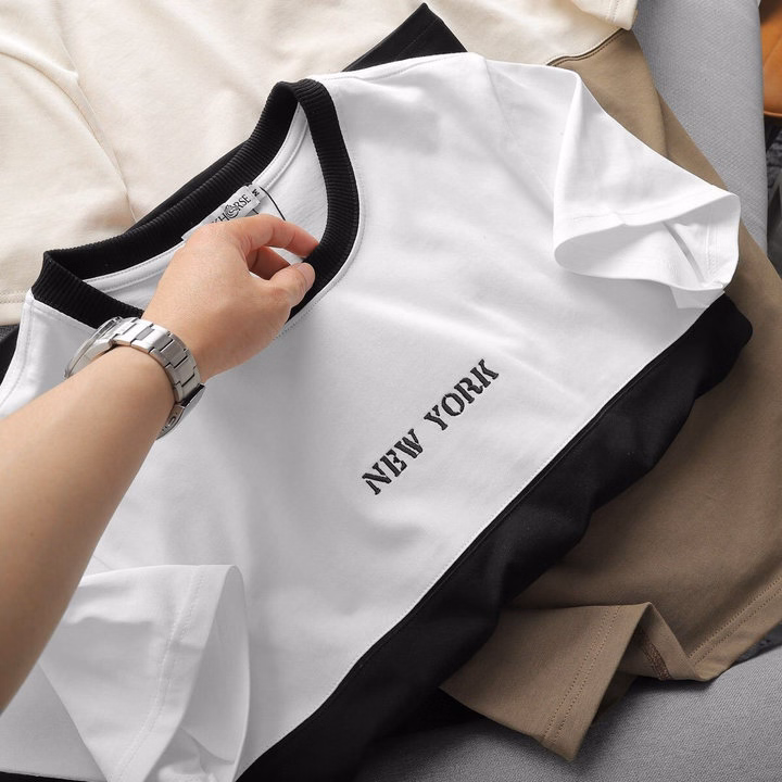 Áo Thun Cổ Tròn Newyork Phối Chất Cotton Mềm Mịn Thoáng Mát P221 - Lady'S Passion - Ảnh 4