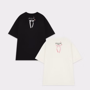 Áo Thun Cotton Nữ Phối Nơ In Chữ Seft Love 2 Màu Trắng Đen Tp60 - Golden Dream