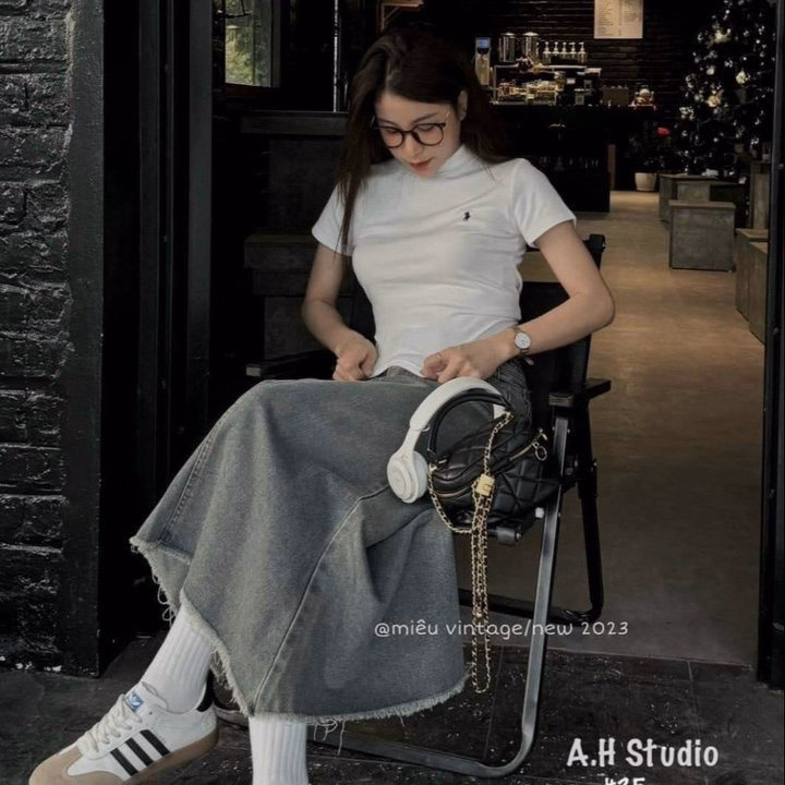 Áo Thun Cotton Nữ Thêu Hình Ngựa Đơn Giản Mà Siêu Xinh Tp39 - Golden Dream - Ảnh 2