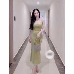 Đầm Body 2 Dây Tăm Lạnh Có Muốt Ngực Form Dài - Lê Phương Boutique