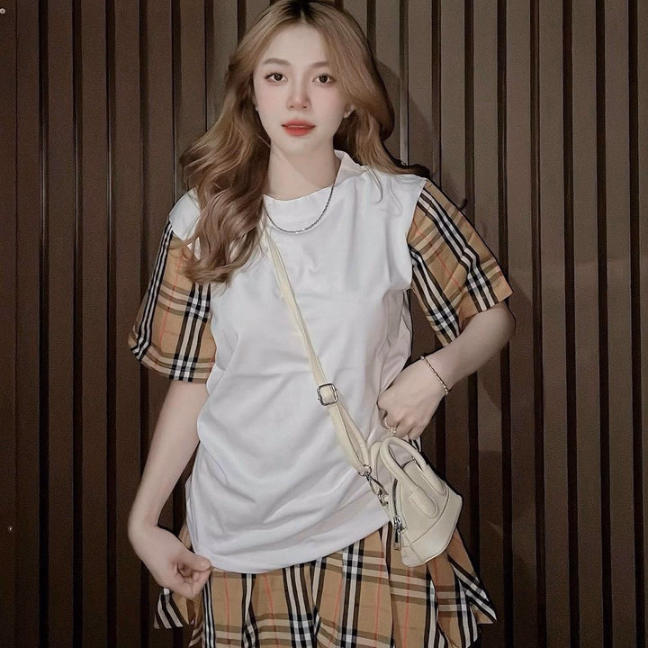 Set Áo Tăm Lạnh Phối Caro Kèm Chân Váy Caro Sh85J(Có Quần Trong)- Sam Store - Ảnh 3