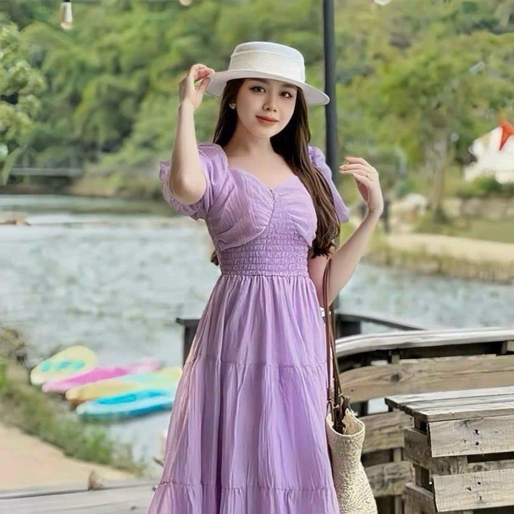 Đầm Tay Phồng Mocking(Có Mút) Sh85K- Sam Store - Ảnh 6