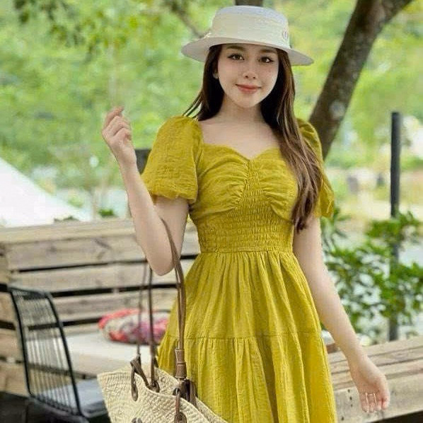 Đầm Tay Phồng Mocking(Có Mút) Sh85K- Sam Store - Ảnh 5