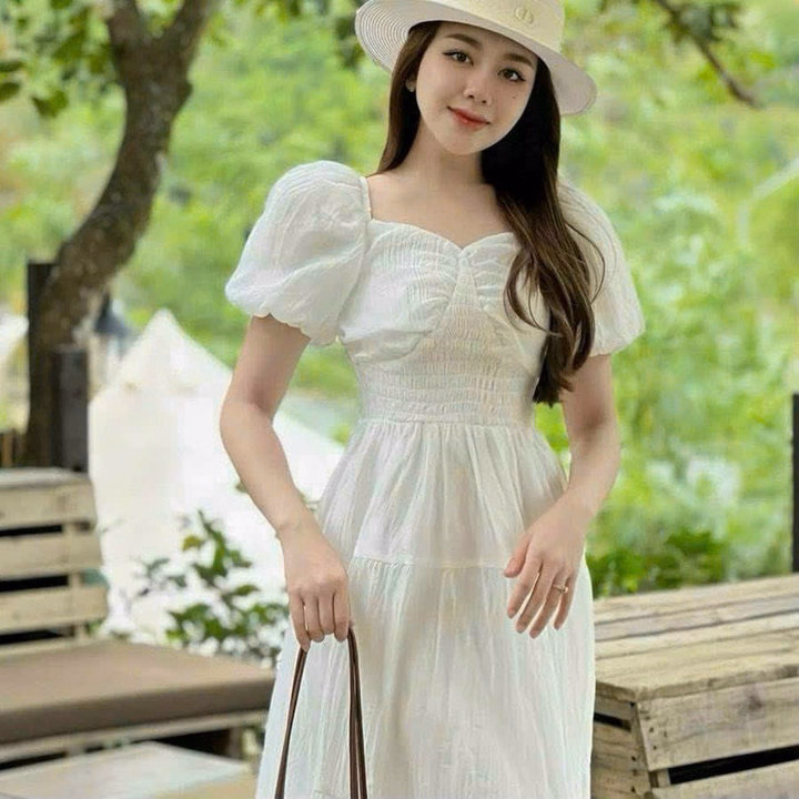 Đầm Tay Phồng Mocking(Có Mút) Sh85K- Sam Store - Ảnh 7