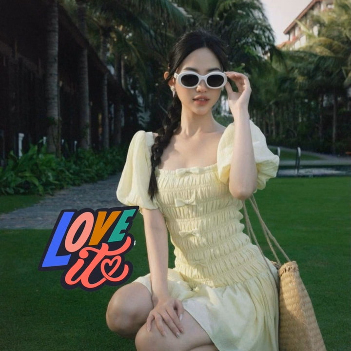 Đầm Tay Phồng Gắn Nơ Mocking 2 Thân Bh95U- Nana House - Ảnh 12