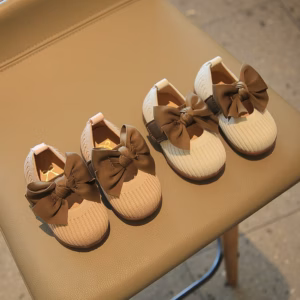 Giày Cho Bé Gái Nơ Sọc Gân Hàn Quốc 160 - Lady'S Passion