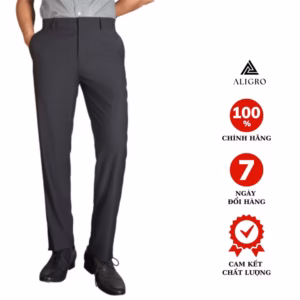 Quần Âu Nam Aligro Màu Navy Chuẩn Form, Tôn Dáng, Chất Liệu Vải Cao Cấp Algo1029 - Aligro