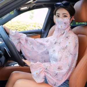 Áo Choàng Chống Nắng Bằng Vải Voan Khẩu Trang Băng Băng Chống Tia Cực Tím - Shop Mẹ Bống