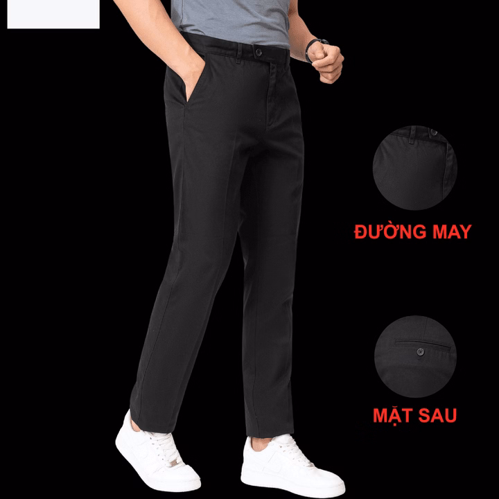 Quần Kaki Nam Màu Đen Aligro Algk039 - Aligro - Ảnh 4