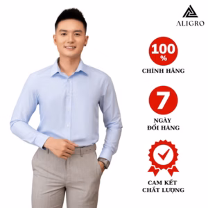 Áo Sơ Mi Nam Dài Tay Aligro Chất Liệu Sợi Modal Công Nghệ Dệt Chống Nhăn, Mềm Mại, Mướt Và Mát Da Algs222 - Aligro