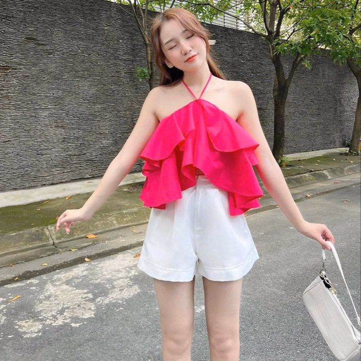 Áo Yếm 2 Tầng Vải Kate - Lê Phương Boutique - Ảnh 2