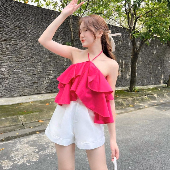 Áo Yếm 2 Tầng Vải Kate - Lê Phương Boutique - Ảnh 10