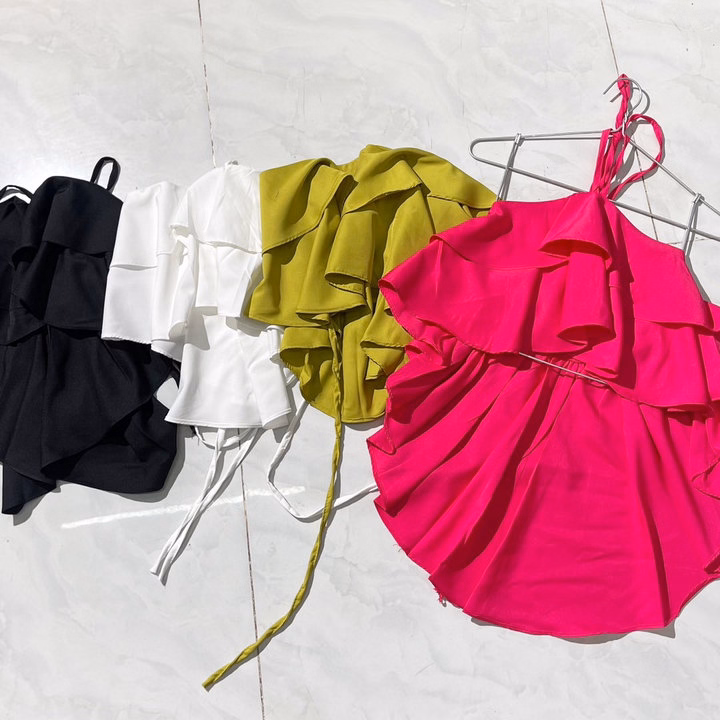 Áo Yếm 2 Tầng Vải Kate - Lê Phương Boutique - Ảnh 11