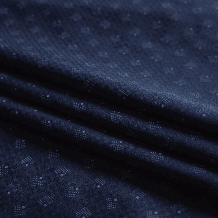 Áo Sơ Mi Nam Dài Tay Aligro Cổ Bẻ Dáng Ôm Body 100% Chất Cotton Navy Vân Ô Algs223 - Aligro - Ảnh 3