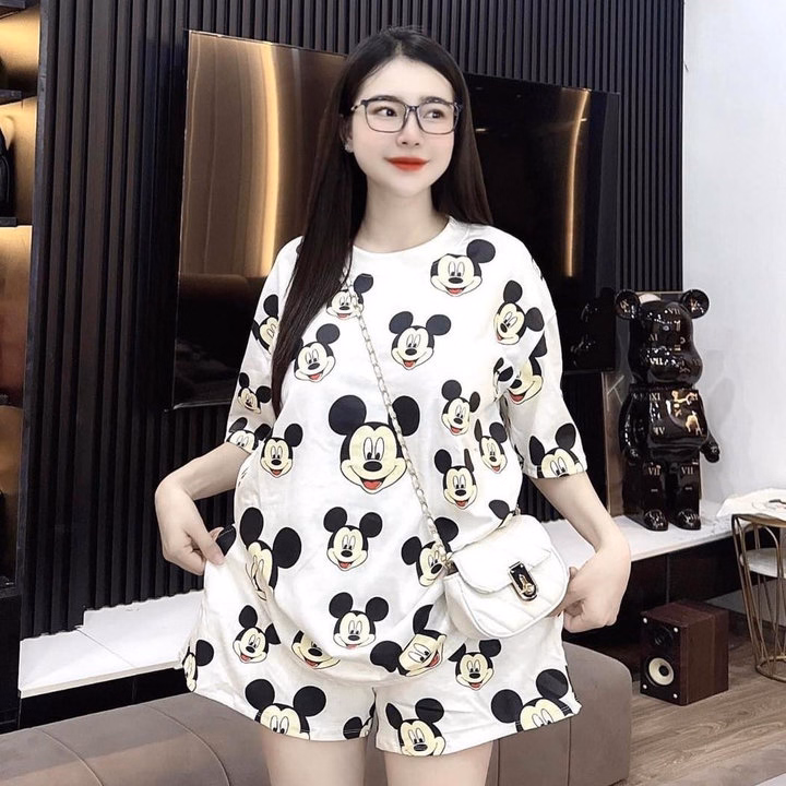 Set Bộ Thun Ép Nhiệt 3D Mickey Bt75R-Nana House - Ảnh 3
