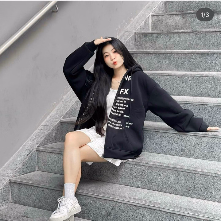 Áo Khoác Nỉ Dây Kéo In Chữ Man Kind Mũ Rộng Nam Nữ Đều Mặc Được Tp46 - Golden Dream - Ảnh 6