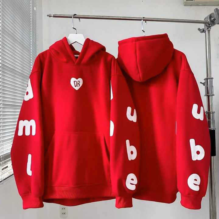 Áo Hoodie Nam Nữ Unisex Form Rộng Vải Nỉ Ngoại In Nổi Bảng Chữ Cái Dr Tp30 - Phương Store - Ảnh 3
