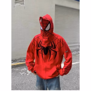 Áo Khoác Nỉ Dây Kéo Trùm Đầu In Hình Nhện Cá Tính Unisex Nam Nữ Tp33 - Phương Store