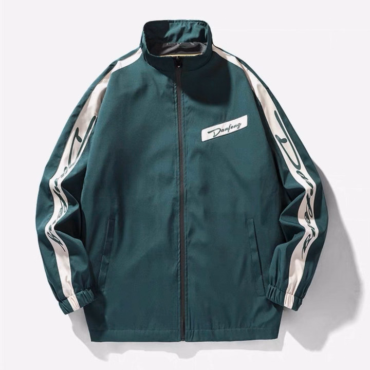 Áo Khoác Dù Ép 3 Lớp Nam Nữ Túi Có Khóa Kéo Thiết Kế Sọc Tay Ngực Có Túi Nhỏ -Htm Fashion - Ảnh 3