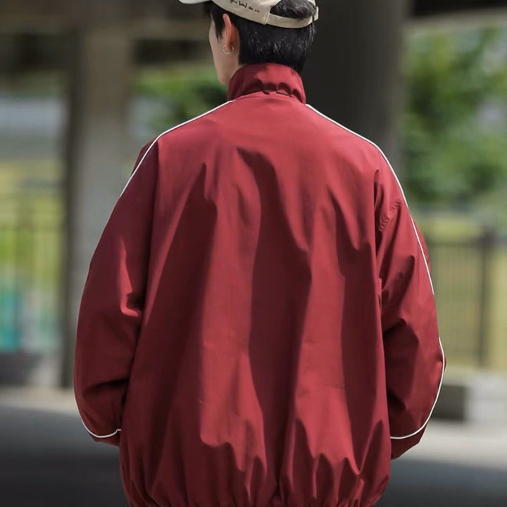 Áo Khoác Dù Ép 3 Lớp Nam Nữ Phối Tay Sọc In Chữ Kesnth -Htm Fashion - Ảnh 2