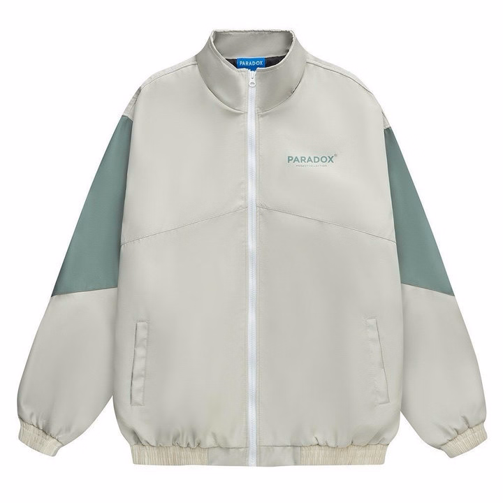 Áo Khoác Dù Paradox Nam Nữ Form Rộng Cổ Đứng Phối Khóa Kéo -Htm Fashion - Ảnh 2