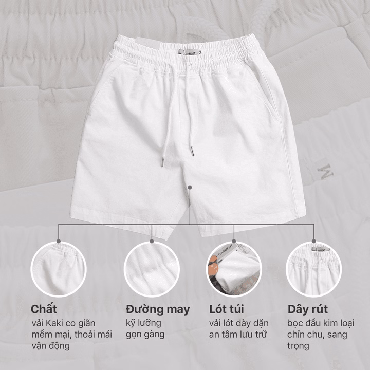 Quần Short Kaki Lưng Thun Thiết Kế Cao Cấp - Thời Trang Hc - Ảnh 6