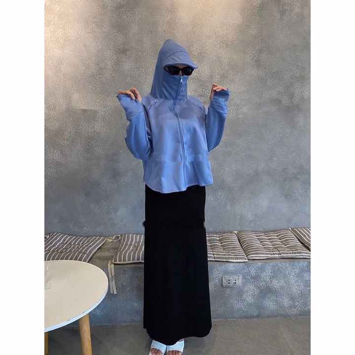 Áo Chống Nắng Dáng Ngắn, Kiểu Dáng Cánh Dơi, Chất Cotton Hàn Siêu Dày Dành Cho Bạn Nữ - Chipxinhxk - Ảnh 4