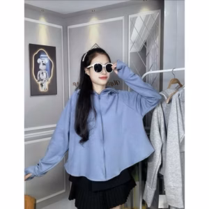 Áo Chống Nắng Dáng Ngắn, Có Mũ Rộng Vành Chất Liệu Cotton Mềm Mịn Dành Cho Bạn Nữ - Diepchi Fashion