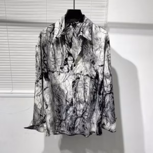 Áo Sơ Mi Nam Hoạ Tiết Tuto5 Menswear Sml02 - Sơ Mi Lụa Hàn Mềm Mát Không Nhăn, Sơ Mi Cao Cấp Lịch Sự, Cá Tính