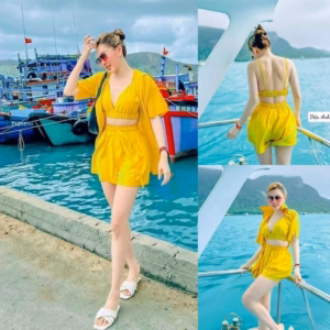 Set Bộ Đũi 3 Món Đi Biển Siêu Cute Q8- Sam Store