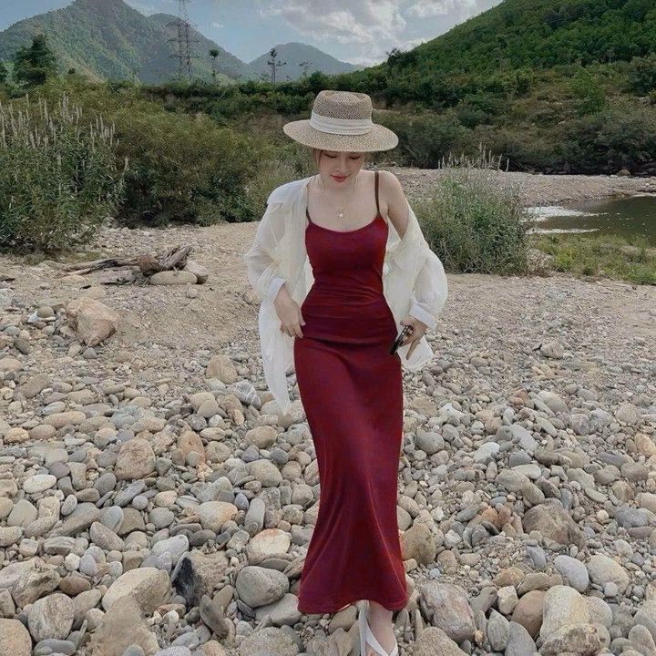 Set Đầm Body 2 Dây(Có Mút) Kèm Áo Khoác Sơ Mi Cài Nút Bh1201- Nana House - Ảnh 5