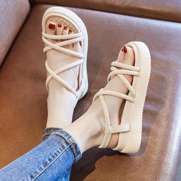 Dép Xăng - Đan Sandal Nữ Đẹp Đế Bằng 4 Phân Thời Trang Hè 2024 Larita 235 - Ảnh 3
