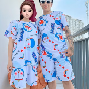 Đồ Bộ Nam Nữ Thun Thoáng Mát Doraemon - Ausa House