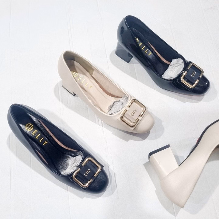 Giày Nữ Mũi Vuông, Gót Vuông, Đế Cao 5 Cm, Siêu Xinh- Haanh - Ảnh 3