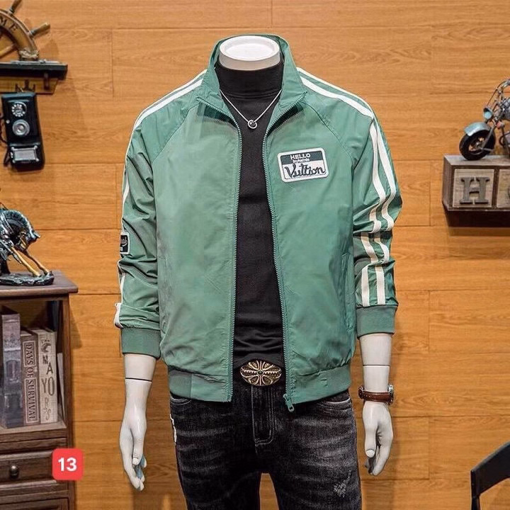 Áo Khoác Dù Nam Cổ Bẻ Phối Khóa Kéo Thiết Kế Tay 2 Sọc Vuition Chất Dù 2 Lớp Thoáng Mát Cao Cấp -Htm Fashion - Ảnh 2