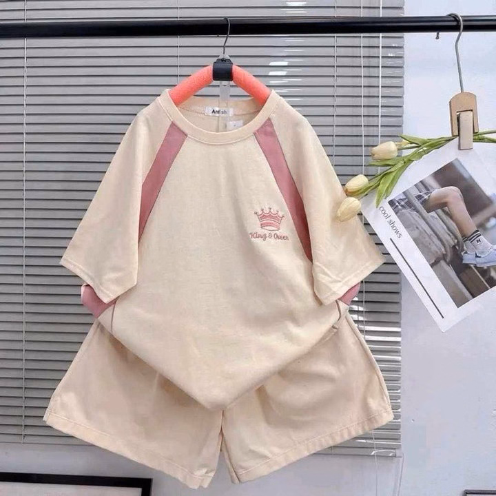 Sét Bộ Mùa Hè Chữ King Qeen Hình Vương Miện - Ảnh 3