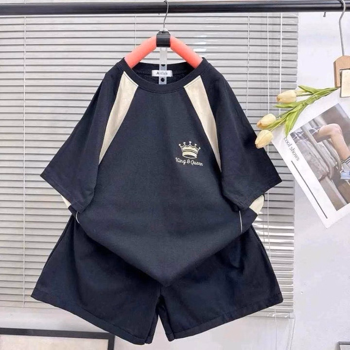 Sét Bộ Mùa Hè Chữ King Qeen Hình Vương Miện - Ảnh 5