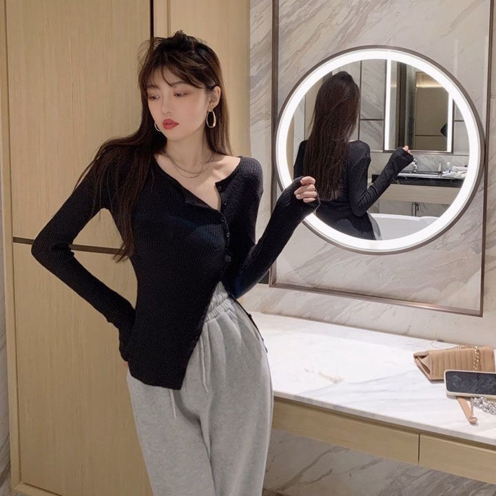 Áo Kiểu Thun Gân Cài Nút 1 Bên - Lê Phương Boutique - Ảnh 6