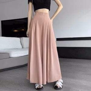 Quần Xếp Ly Lưng Thun Cạp Cao Suông Ống Rộng (Có Khóa Kéo) Bt68K- Nana House